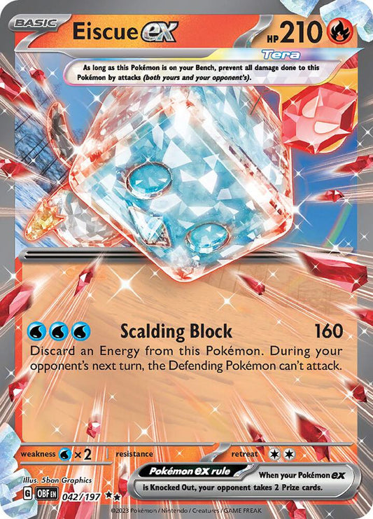 Eiscue ex Double Rare Holo OBF 042/197 NM