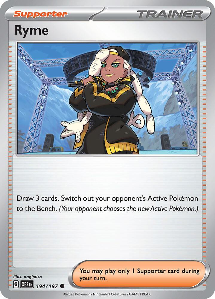 Ryme Common Regular OBF 194/197 NM