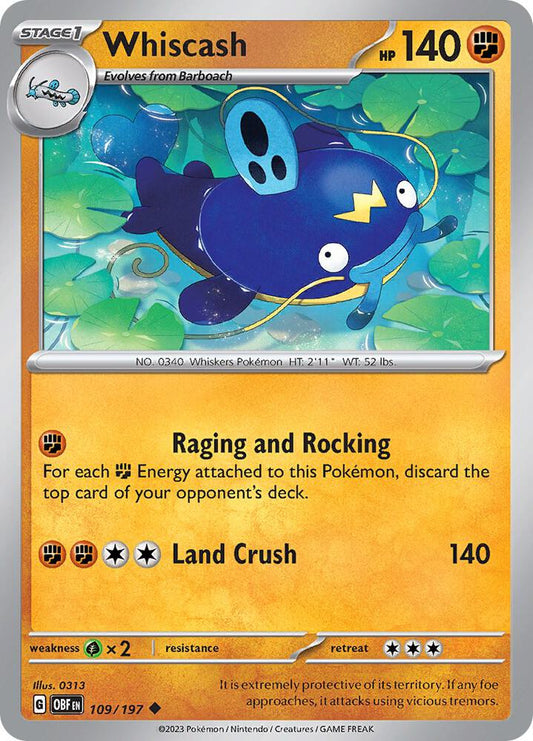 Whiscash Uncommon Regular OBF 109/197 NM