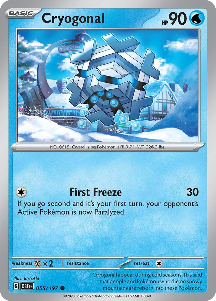 Cryogonal Common Reverse Holo OBF 055/197 NM