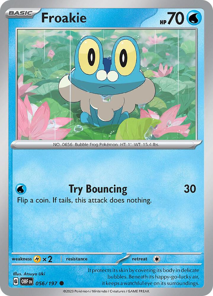 Froakie Common Regular OBF 056/197 NM