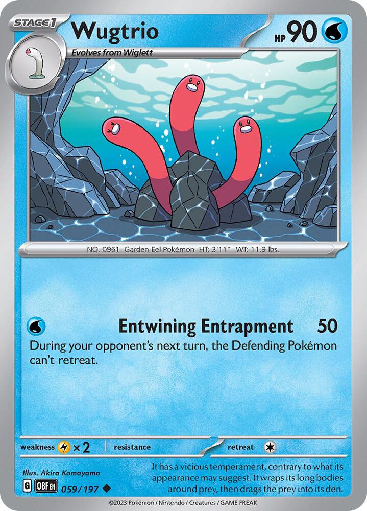 Wugtrio Uncommon Regular OBF 059/197 NM