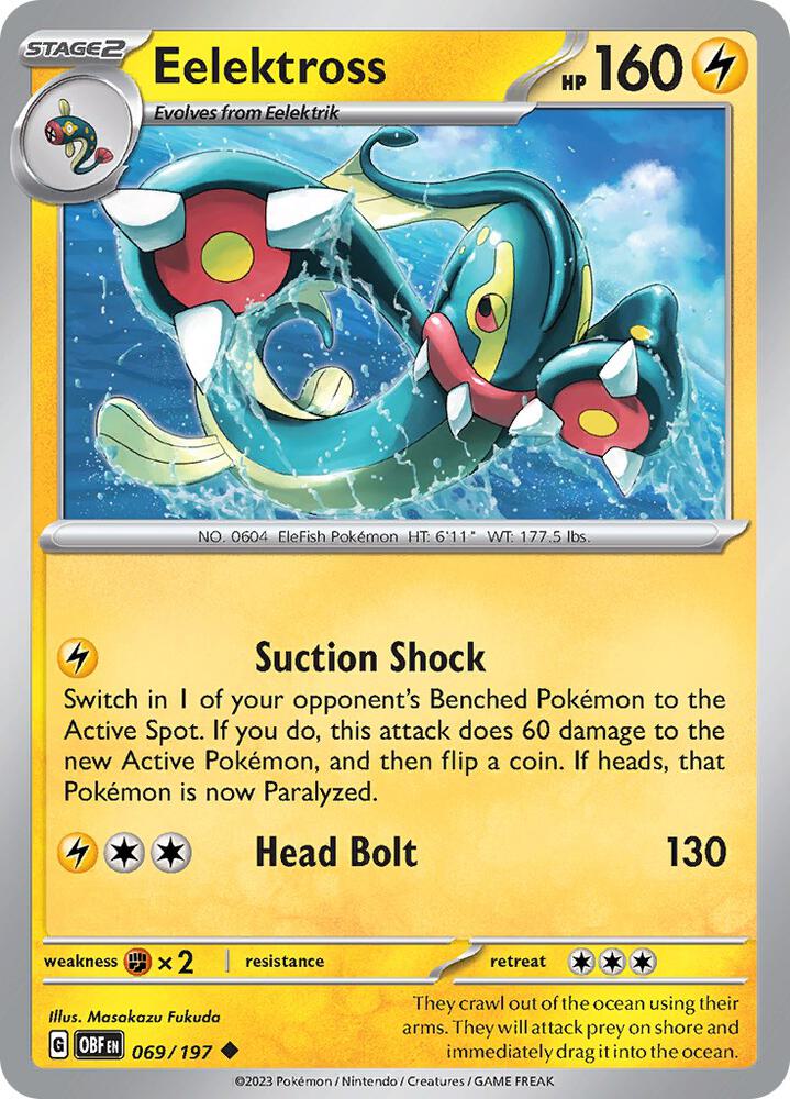 Eelektross Uncommon Regular OBF 069/197 NM