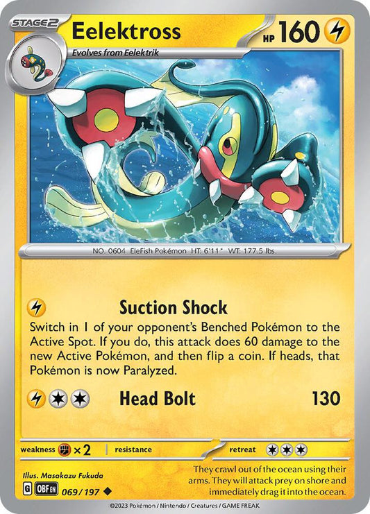 Eelektross Uncommon Regular OBF 069/197 NM