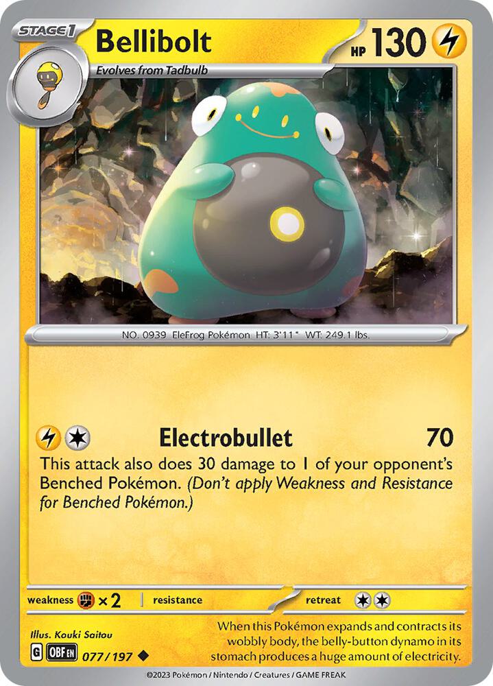Bellibolt Uncommon Regular OBF 077/197 NM