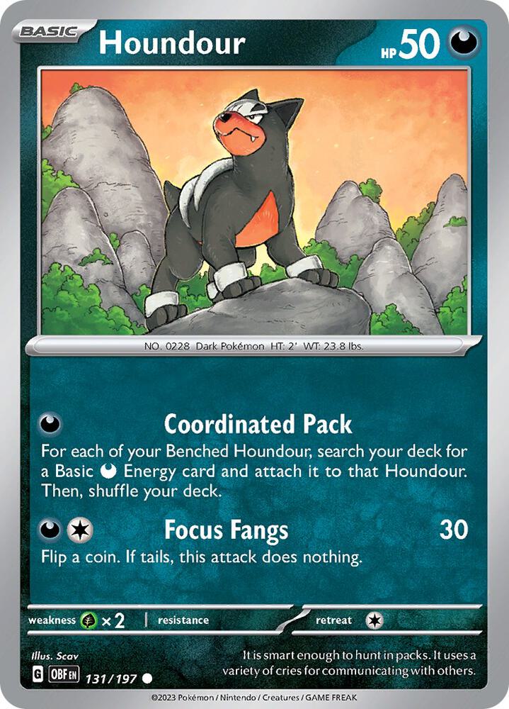 Houndour Common Regular OBF 131/197 NM