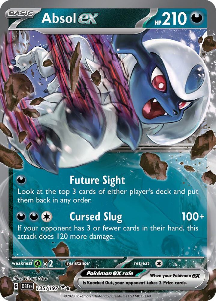Absol ex Double Rare Holo OBF 135/197 NM