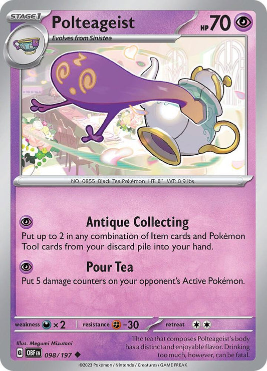 Polteageist Uncommon Regular OBF 098/197 NM