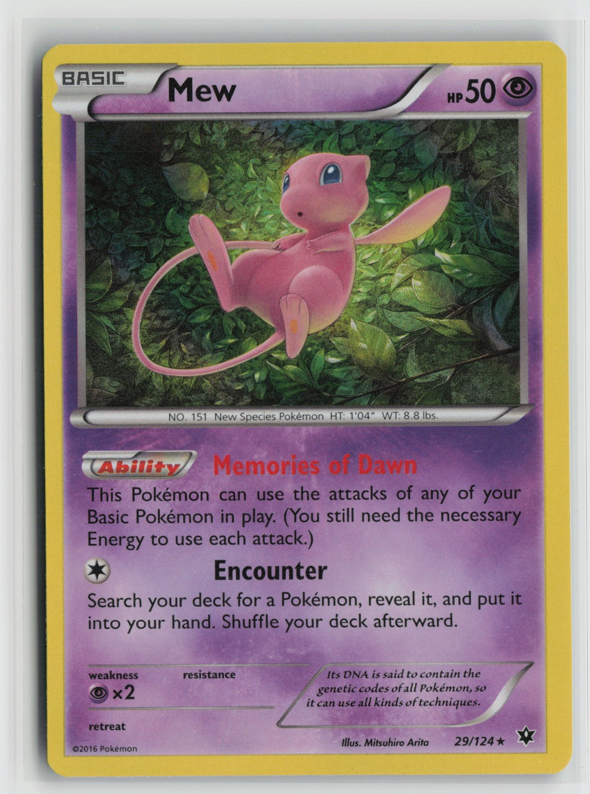 Mew Holo Rare FCO 29/124 NM