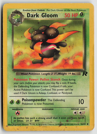 Dark Gloom Uncommon Team Rocket 36/82 HP