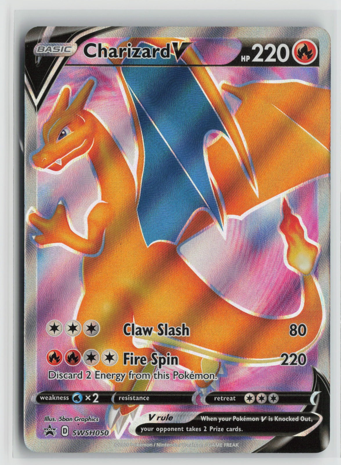 Charizard V - Promo Holo SWSD SWSH050 NM