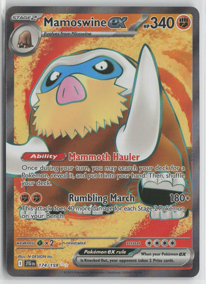 Mamoswine ex Ultra Rare Holo JTG 174/159 NM