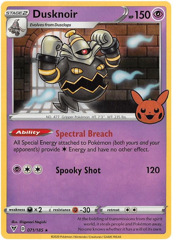 Dusknoir Holo Rare Holo TTBB23 071/185 NM