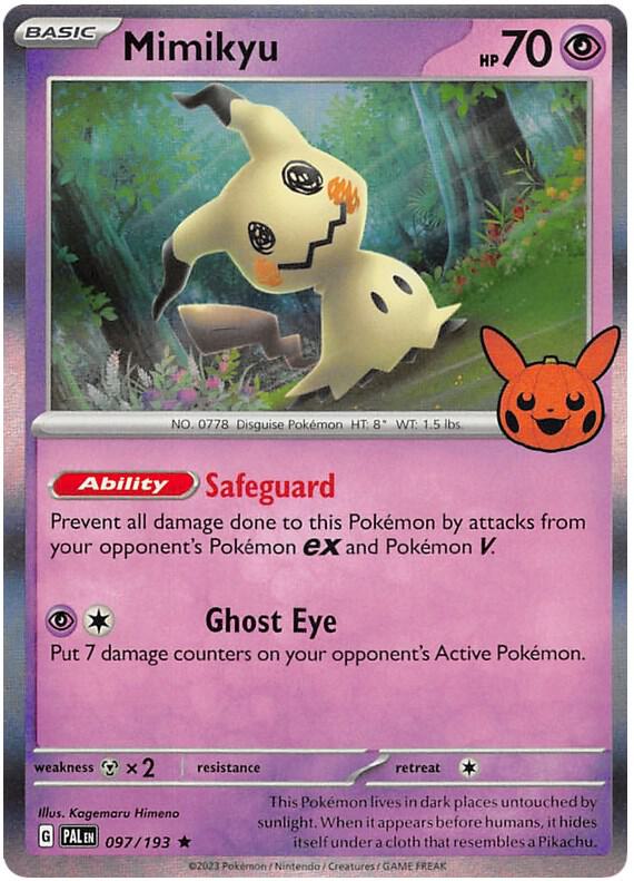 Mimikyu Holo Rare Holo TTBB23 097/193 NM
