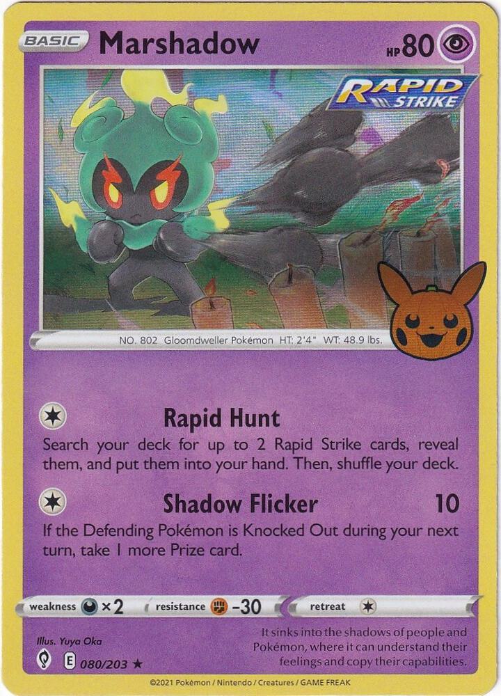 Marshadow Holo Rare Holo TTBB23 080/203 NM