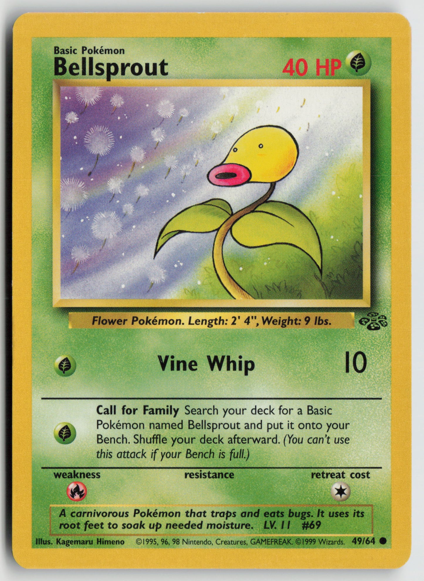 Bellsprout Common Jungle 49/64 MP