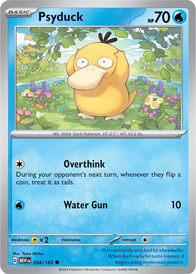 Psyduck Common Regular MEW 054/165 NM