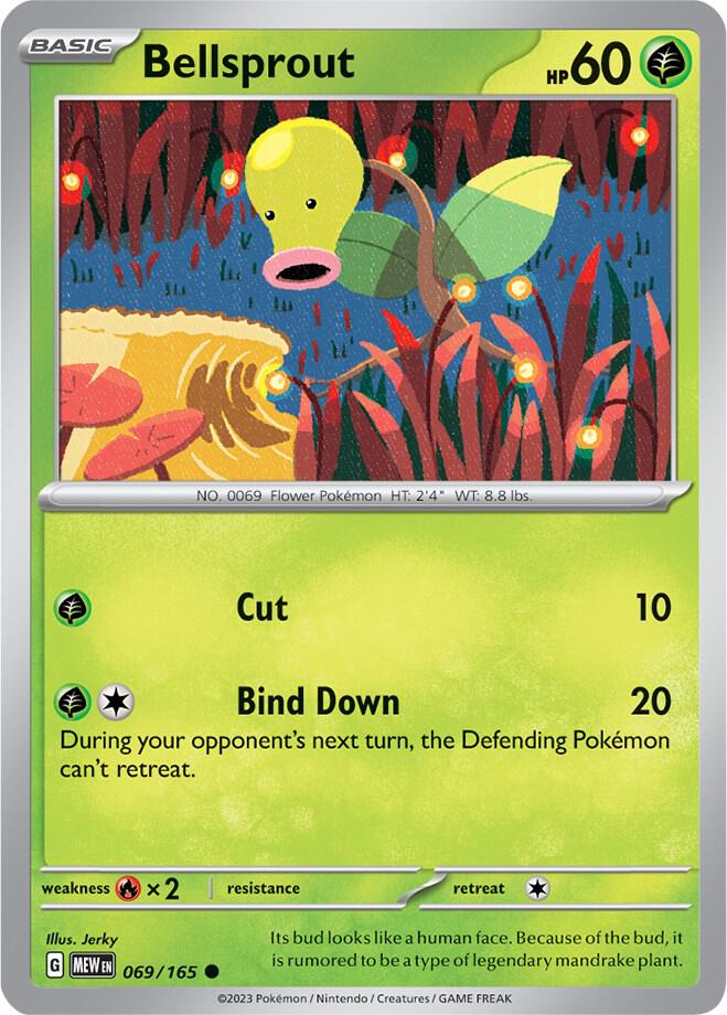 Bellsprout Common Regular MEW 069/165 NM