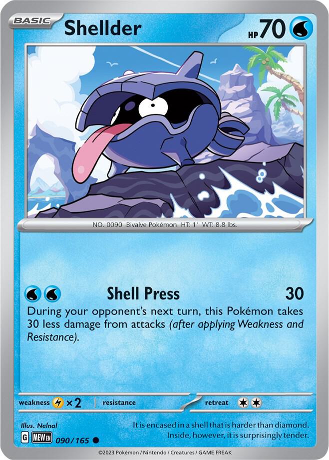 Shellder Common Regular MEW 090/165 NM