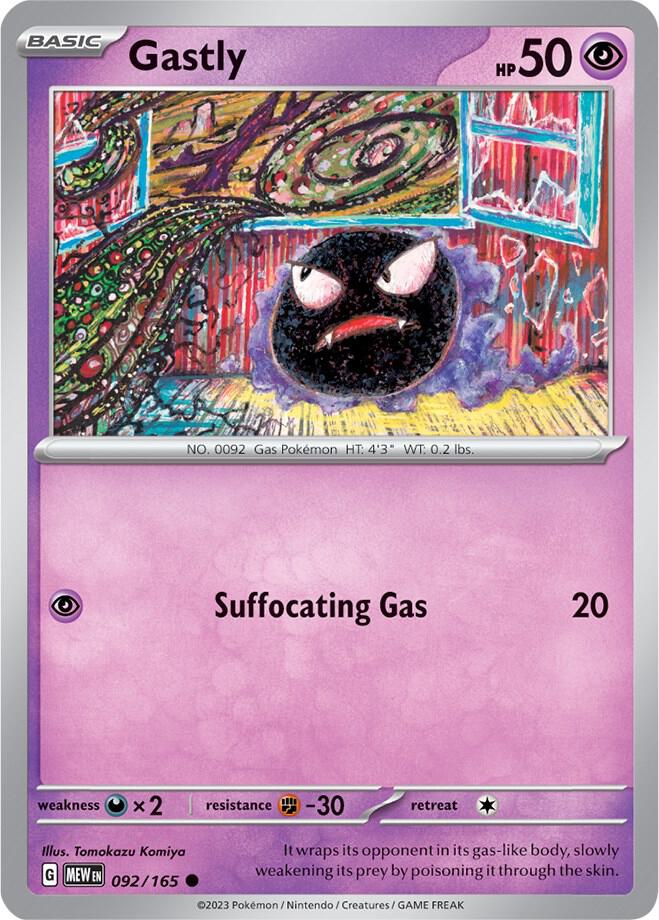 Gastly Common Regular MEW 092/165 NM