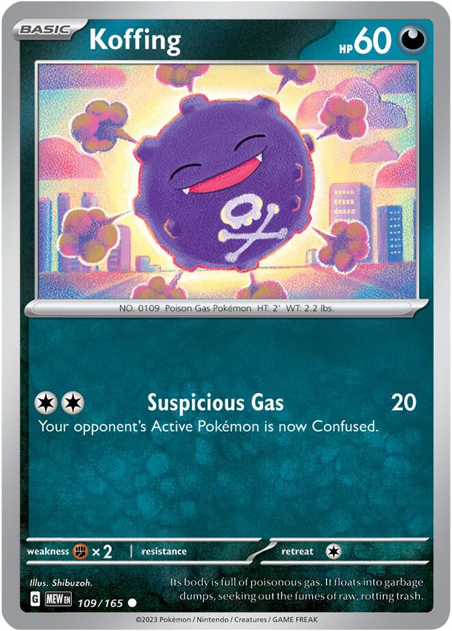 Koffing Common Regular MEW 109/165 NM