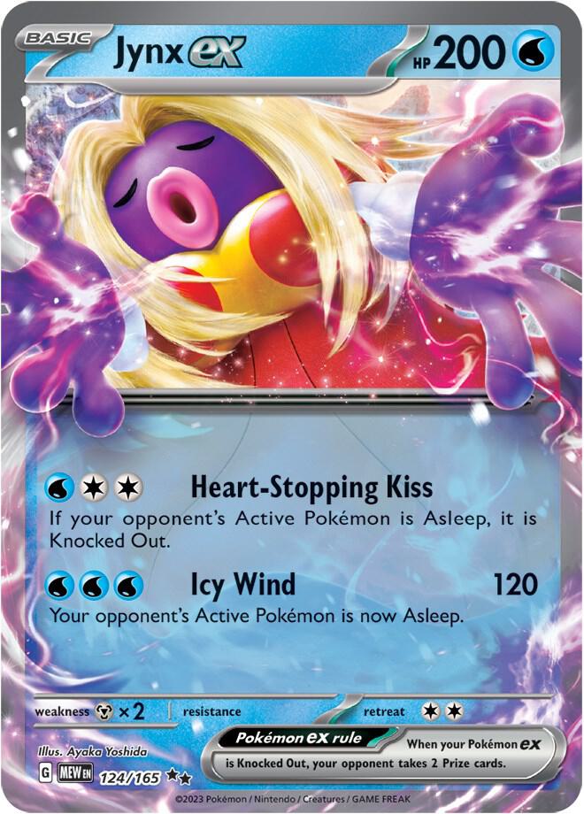 Jynx ex Double Rare Holo MEW 124/165 NM