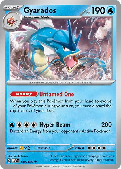 Gyarados Rare Holo MEW 130/165 NM