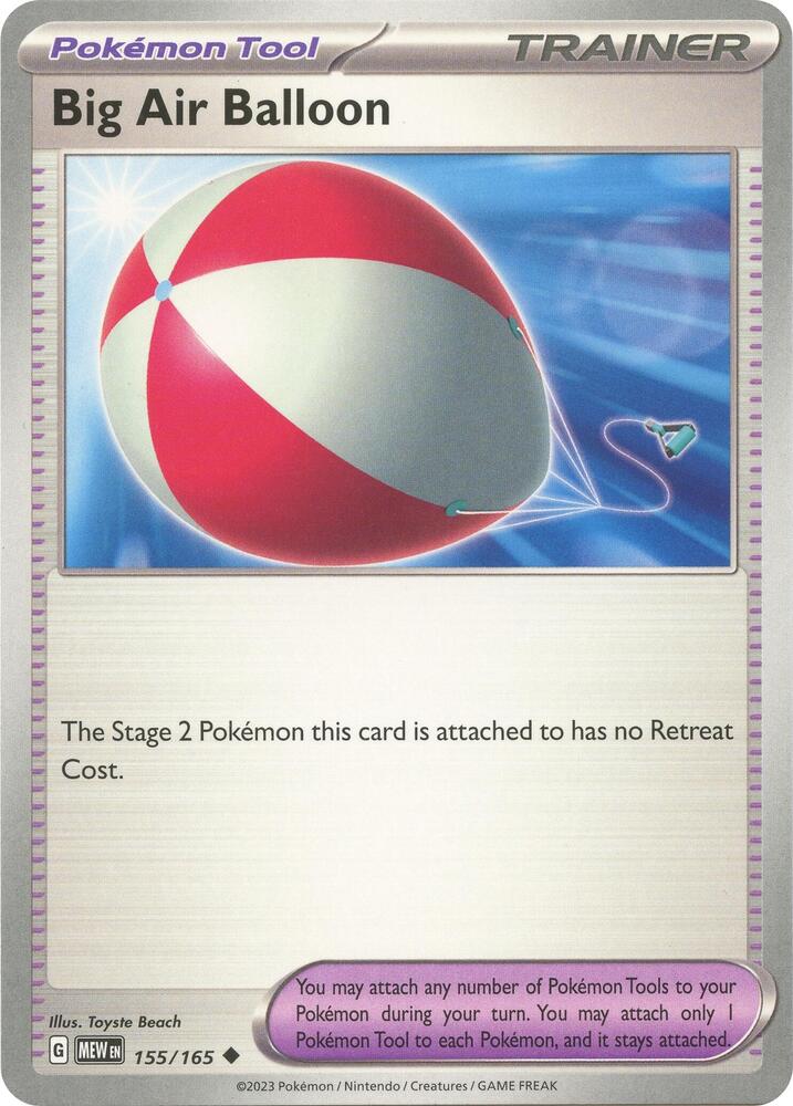 Big Air Balloon Uncommon Regular MEW 155/165 NM