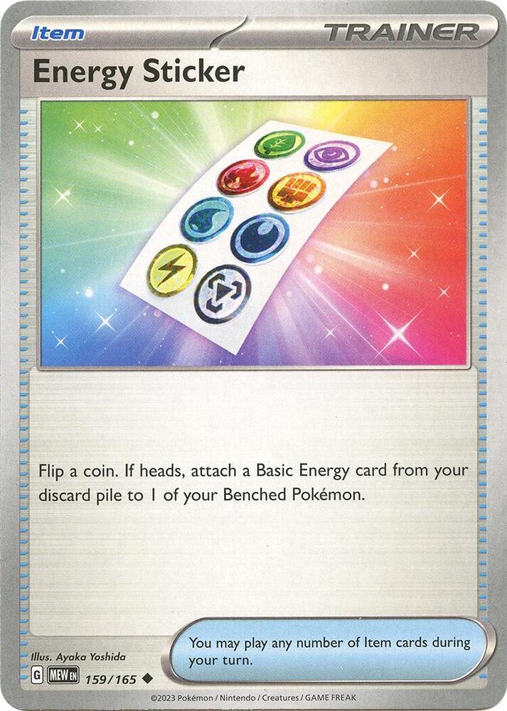 Energy Sticker Uncommon Regular MEW 159/165 NM