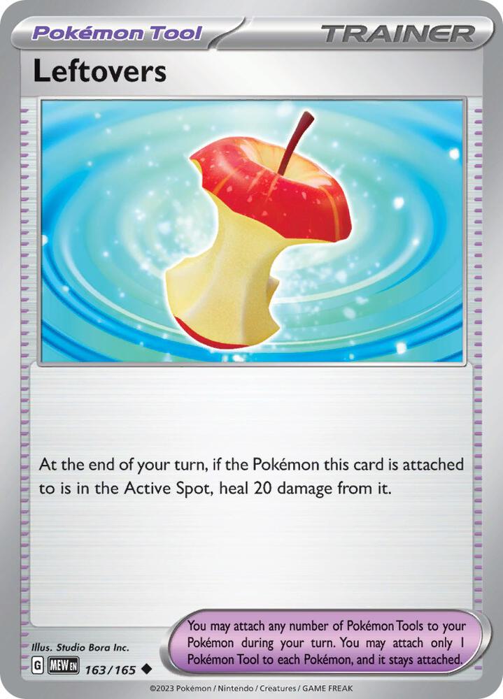 Leftovers Uncommon Reverse Holo MEW 163/165 NM