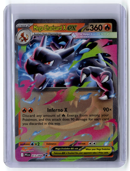Mega Charizard X ex - Double Rare ME02: Phantasmal Flames 013/094 NM