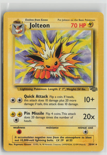 Jolteon (20) Rare Unlimited JU 20/64 DMG