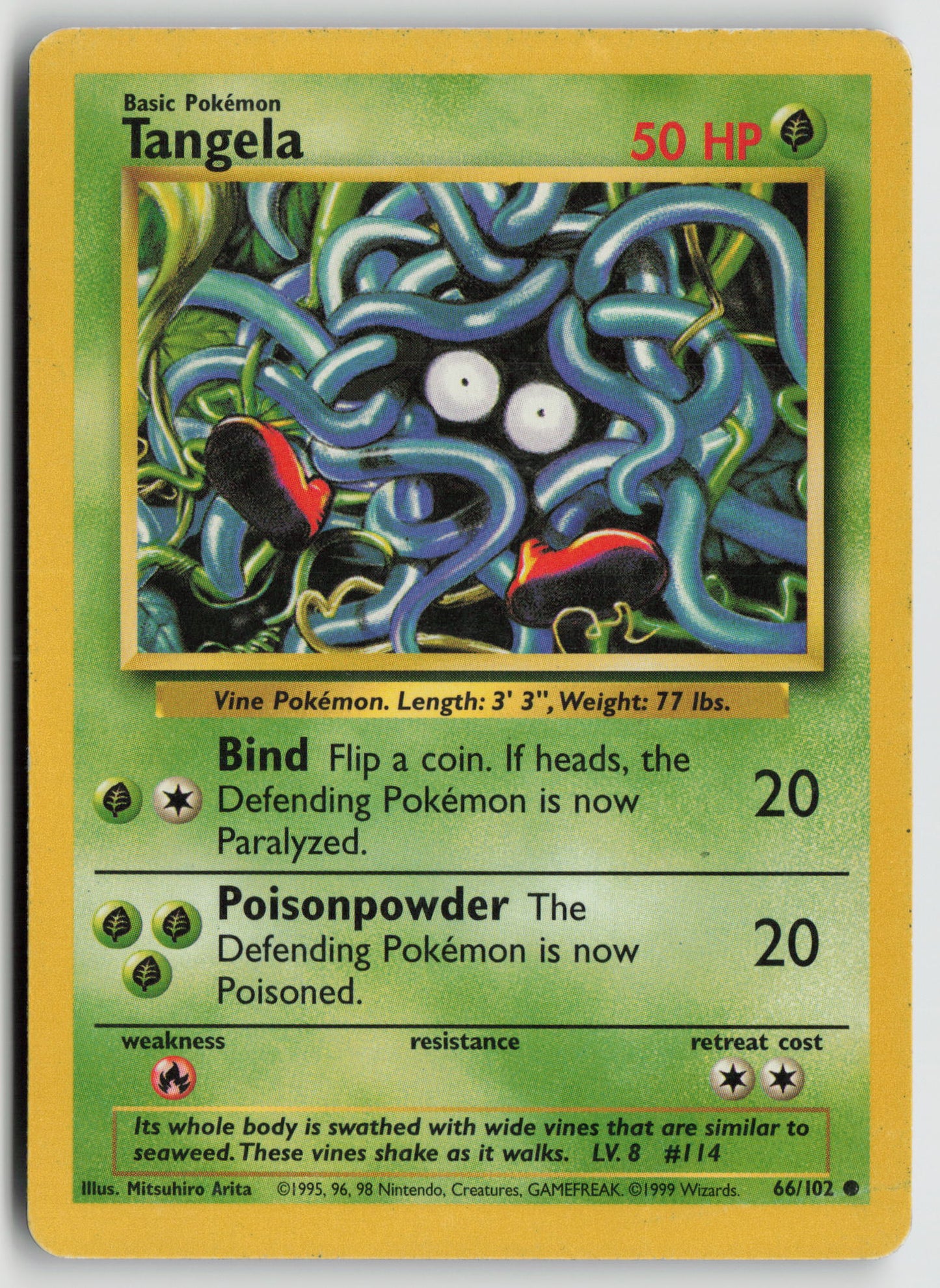 Tangela Common Base Set 066/102 MP