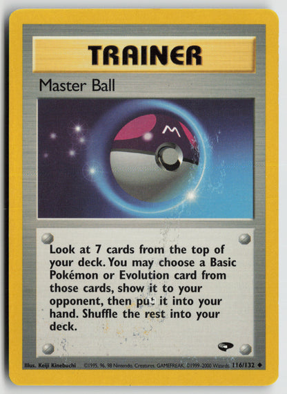 Master Ball Uncommon Gym Challenge 116/132 HP