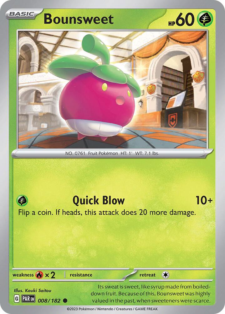 Bounsweet Common Regular PAR 008/182 NM