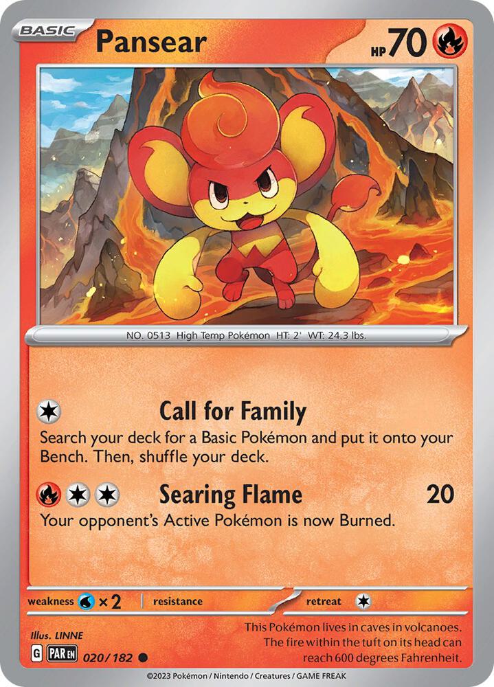 Pansear Common Reverse Holo PAR 020/182 NM
