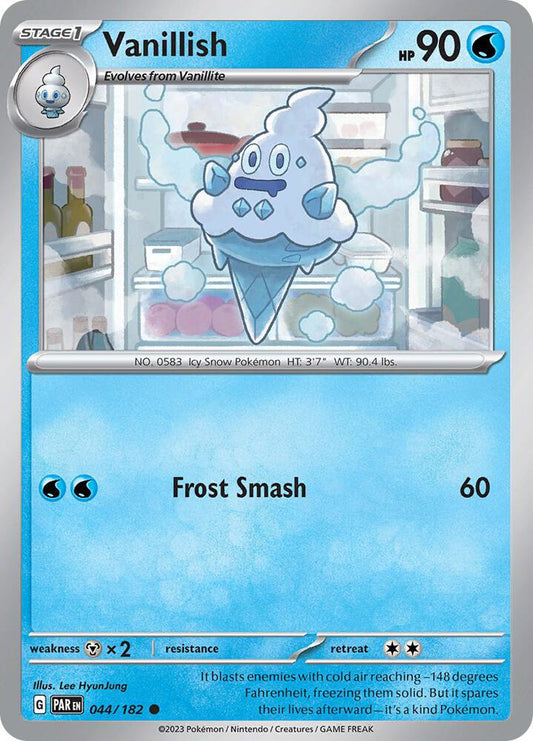 Vanillish Common Reverse Holo PAR 044/182 NM