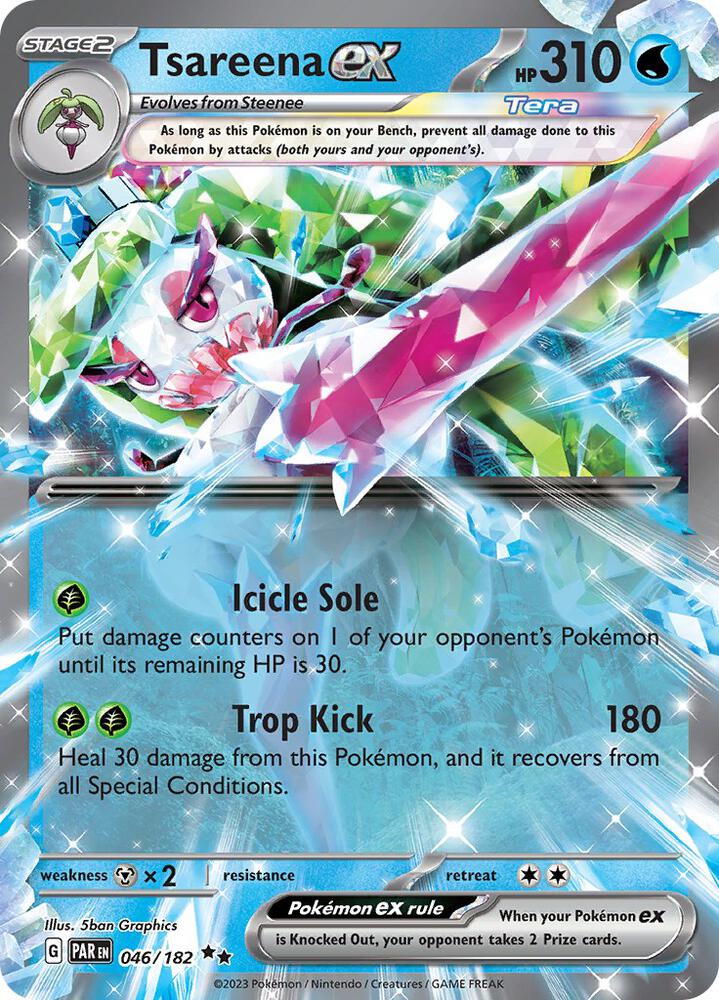Tsareena ex Double Rare Holo PAR 046/182 NM