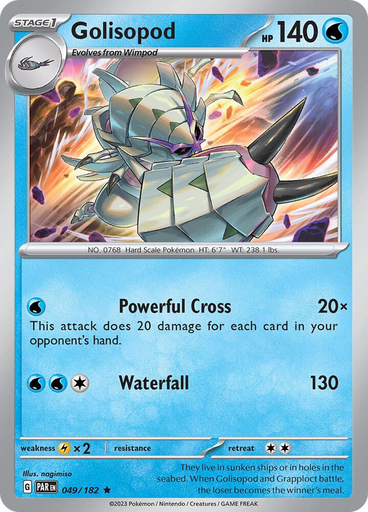 Golisopod Rare Holo PAR 049/182 NM