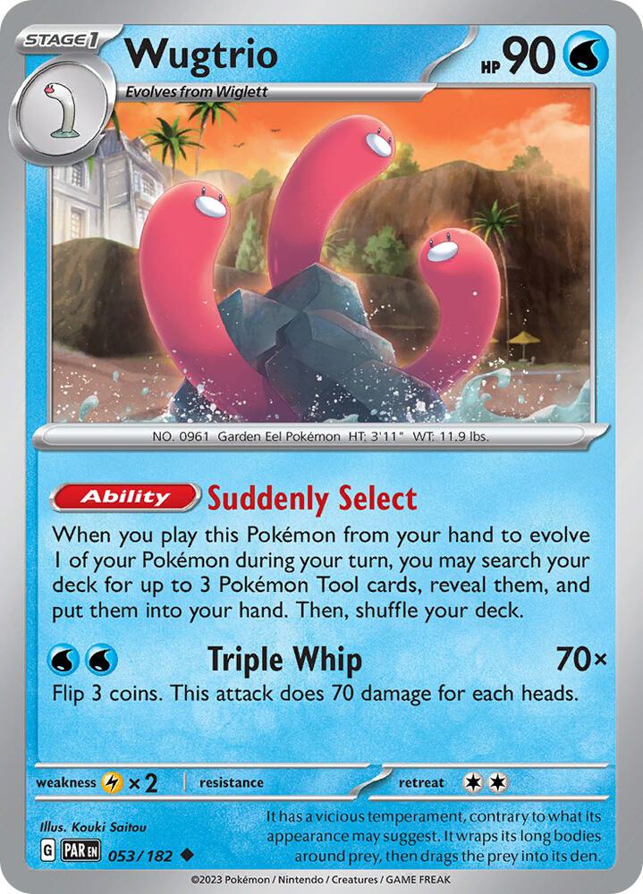 Wugtrio Uncommon Regular PAR 053/182 NM