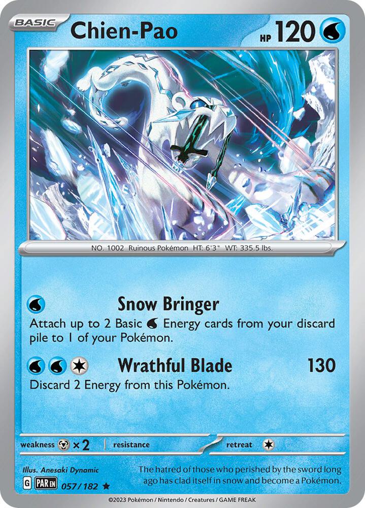 Chien-Pao Rare Holo PAR 057/182 NM