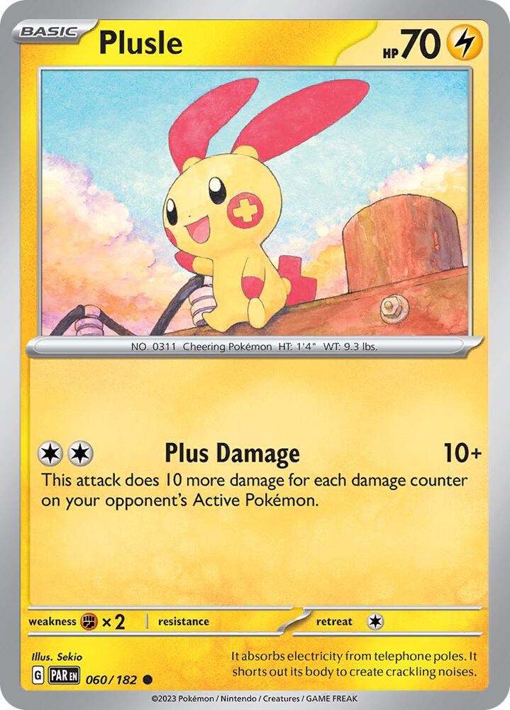 Plusle Common Reverse Holo PAR 060/182 NM