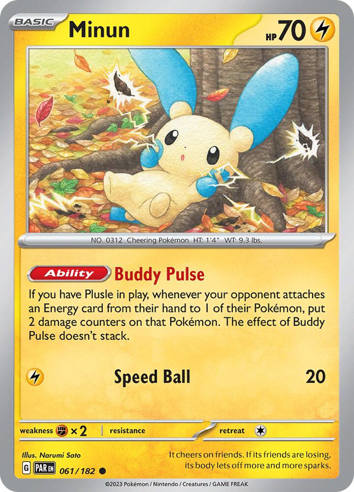 Minun Common Regular PAR 061/182 NM