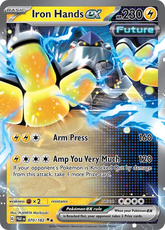 Iron Hands ex Double Rare Holo PAR 070/182 NM