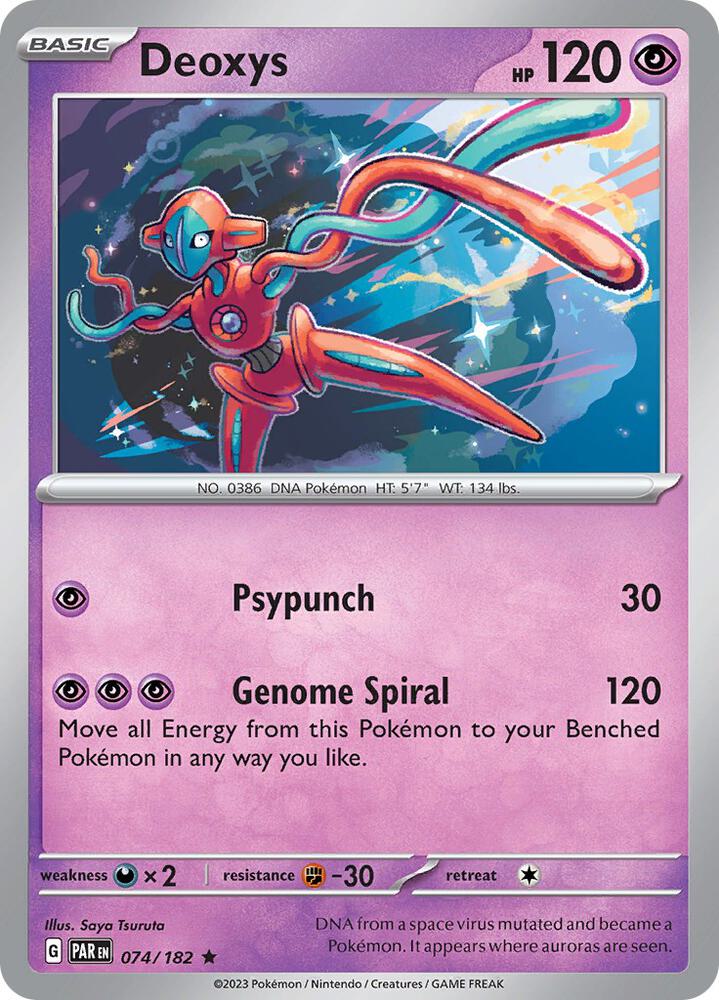 Deoxys Rare Holo PAR 074/182 NM