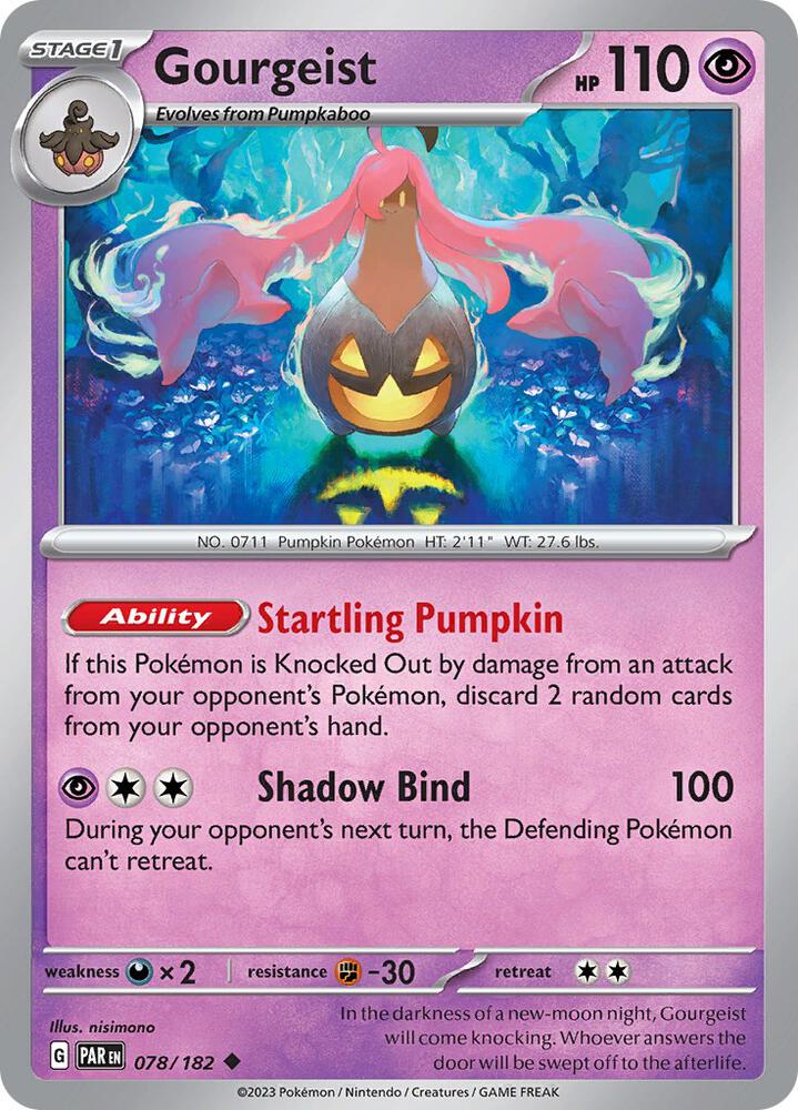 Gourgeist Uncommon Reverse Holo PAR 078/182 NM