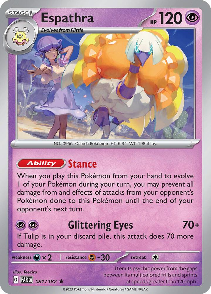 Espathra Rare Holo PAR 081/182 NM