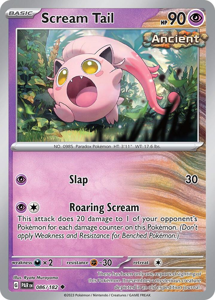 Scream Tail Uncommon Regular PAR 086/182 NM