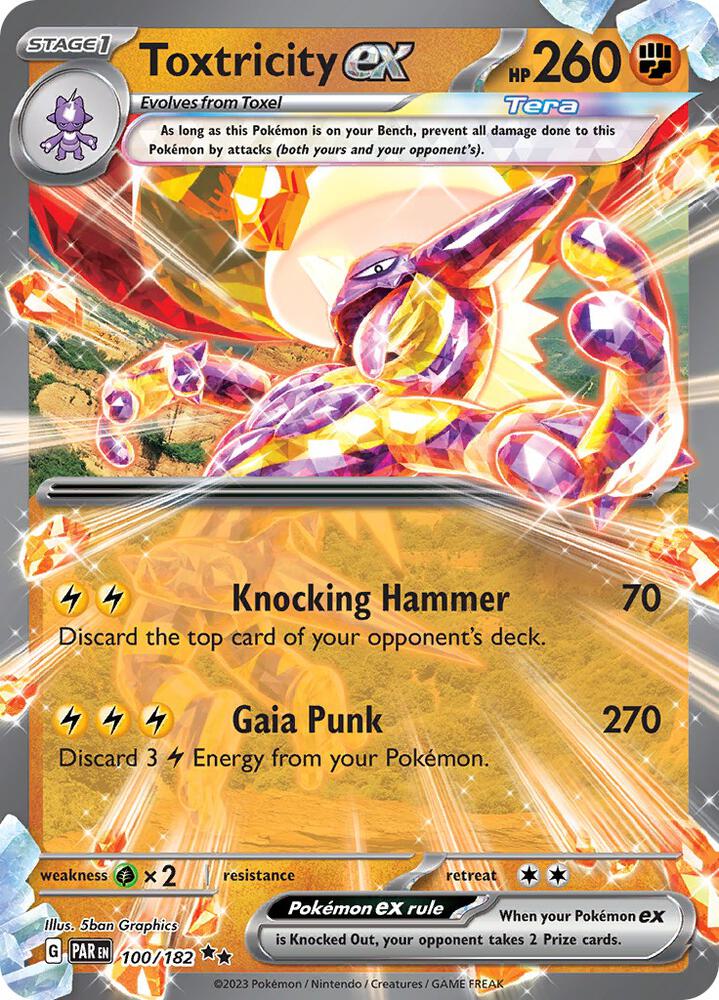 Toxtricity ex Double Rare Holo PAR 100/182 NM