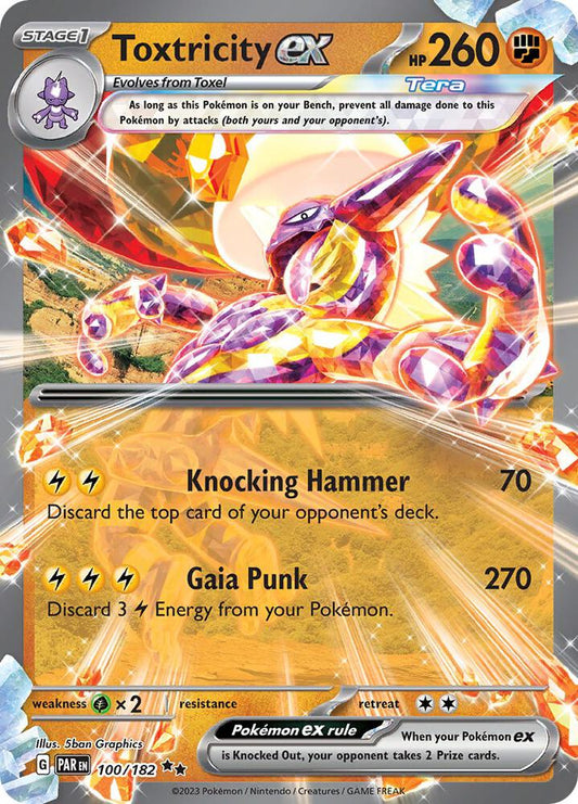Toxtricity ex Double Rare Holo PAR 100/182 NM
